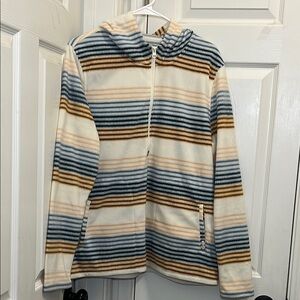 O'Neill Blue and Gold Striped Hoodie